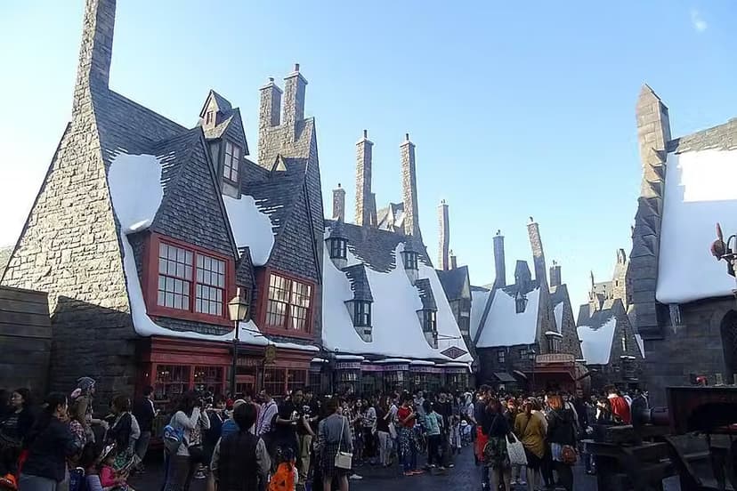 Harry Potter castle area at Universal Studios Japan